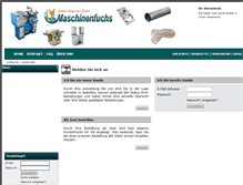 Tablet Screenshot of maschinenfuchs.de